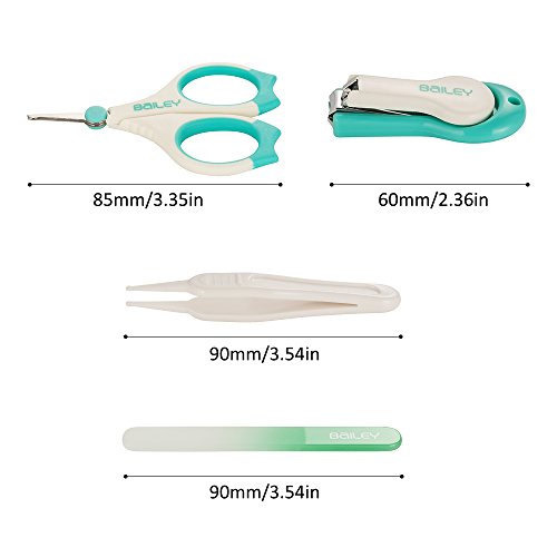 Halovie Cortauñas Clippers de uñas de bebé Set con tijeras Pinzas Lima de uñas Set de cuidado de uñas de bebé Accesorios para niñas y niños