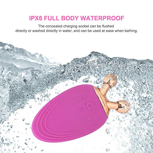 HALOVIE Limpiador Facial Electrico Masajeador Vibrante Sónico Silicona Cepillo Recargable Portátil 3 Modos Velocidad Ajustable Resistente al Agua Masaje Limpiador de Piel Exfoliator para Facial