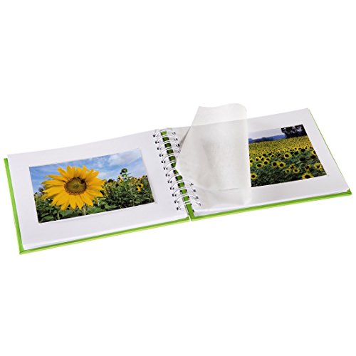 Hama Fine Art Verde Foto y Protector-Álbum de fotografía (240 mm, 170 mm, Papel, 50 Hojas, 10 x 15 cm), 24x17cm
