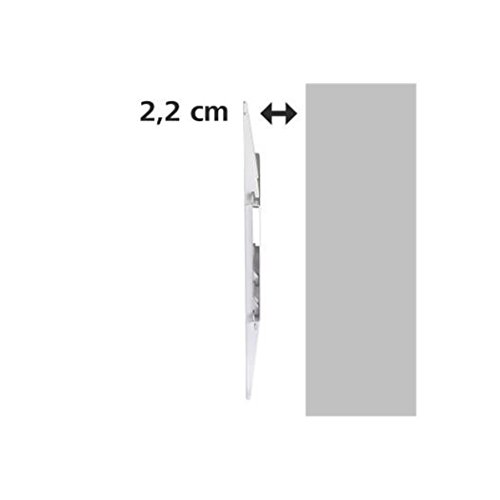 Hama - Fix Ultraslim - Soporte de pared televisor, para pantalla de 19" - 37", color blanco