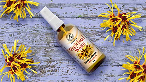 Hamamelis 100ml - 100% Natural - Hamamelis Tonico - Antioxidante - Hidrolato de Hamamelis - Limpiador y Tónico y Humecta la Piel - Cuidado de la Piel - Desmaquillante - Hamamelis Witch Hazel Water