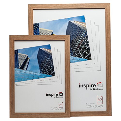 Hampton Frames SORBONNE Calidad marrón Efecto Madera a3 30x42cm Certificado Foto póster Marco en Efecto Madera con Vidrio plexi. SORA3NG