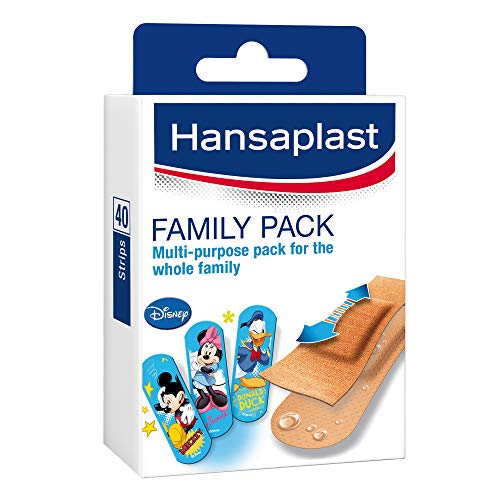 Hansaplast Caja de 40 tiritas, paquete familiar