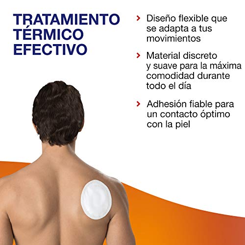 Hansaplast Spiral Heat Parche térmico adaptable, parches de calor para músculos tensos y rígidos, para el alivio del dolor muscular, 1 x 4 parches