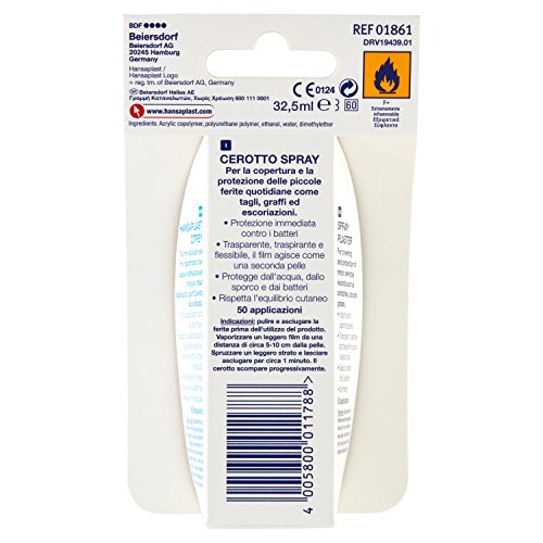 Hansaplast - Spray Plaster - Vendaje spray - 40 aplicaciones