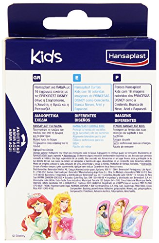 Hansaplast Tiras, Diseño Princess - 16 Unidades
