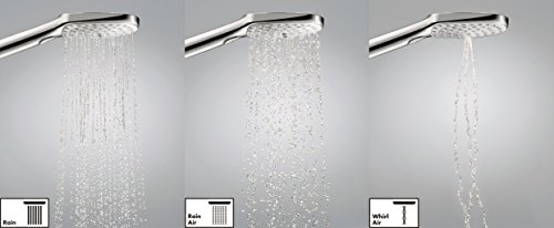 Hansgrohe 26531000 Raindance Select S 120 ducha de mano, 3 tipos de chorro, ahorro de agua, cromo
