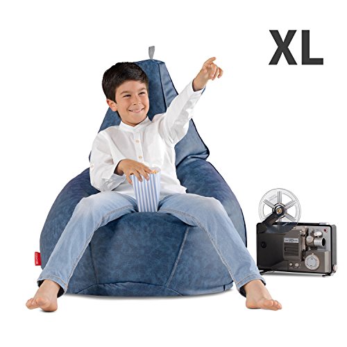 HAPPERS Puff Pera sin Relleno Polipiel Indoor Lila XL