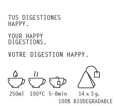 Happy-Lab Happy Stomach Té Infusión - 14 pirámides