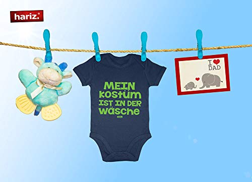 Hariz - Body de manga corta para bebé, con tarjeta de regalo negro negro pingüino Talla:3-6 meses