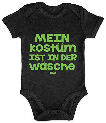 Hariz - Body de manga corta para bebé, con tarjeta de regalo negro negro pingüino Talla:3-6 meses