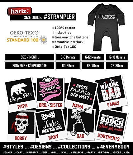 Hariz - Pelele para bebé, diseño de león y mono, 12 - 18 meses, color blanco