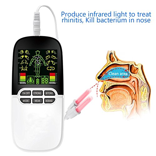 HARPIMER Electroestimulador Digital Masaje, Masajeador Recargable con 16 Modos Ideal para Impulso Adecuado para Tratar el estrés del Cuello, Dolor ciático y Alivio del Muscular