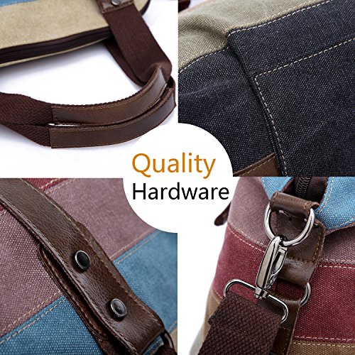 HASAGEI Bolsos Mochila para Mujer de Lona Bolsos de Hombro Mochilas Casual Multicolor