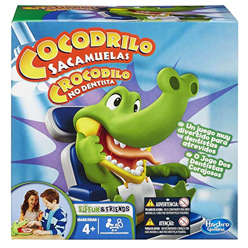 Hasbro - Cocodrilo sacamuelas, Juego de Habilidad (B04081750) (versión española / Portuguesa)