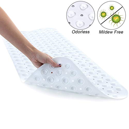 HausFine Alfombra Antideslizante de Baño, Alfombra para Bañera Antideslizante Alfombrilla de Baño con 200 Potentes Ventosas para Cuarto de Baño 100 x 40 CM