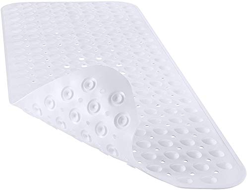 HausFine Alfombra Antideslizante de Baño, Alfombra para Bañera Antideslizante Alfombrilla de Baño con 200 Potentes Ventosas para Cuarto de Baño 100 x 40 CM