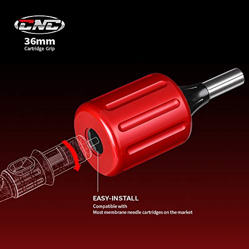 HAWINK Cartucho Tatuaje Agarre Tatuaje Tubos de Mano Anillos de Giro Ajustables 36 mm CNC Aviones Suministro de Aluminio CNC-G2-1