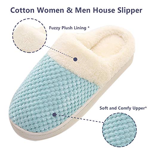 Hawiton Zapatillas de casa Unisex, Cómodo Antideslizantes Pantuflas Suela de Espuma de Memoria,Slipper Mujer Ligero