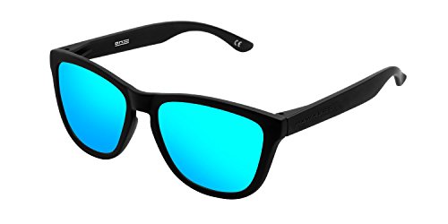 HAWKERS Gafas de sol, Carbon Black/Clear Blue TR18, One Size Unisex-Adult