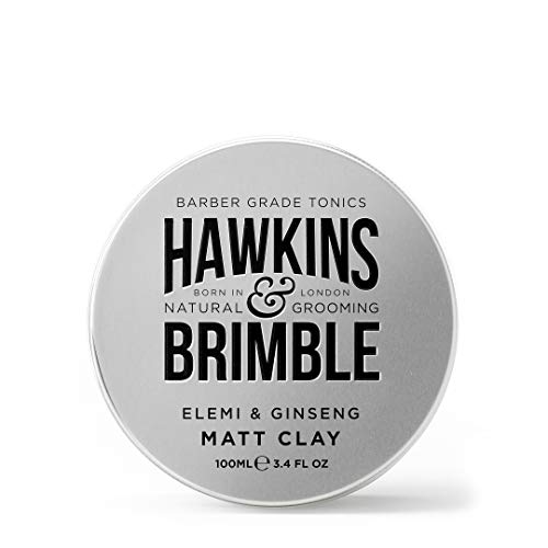 Hawkins & Brimble Matt Clay 100ml – Hombres peinado de pelo no grasoso acabado mate