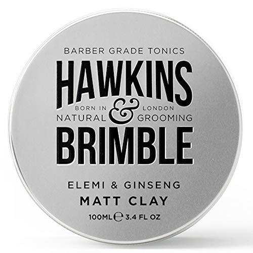 Hawkins & Brimble Matt Clay 100ml – Hombres peinado de pelo no grasoso acabado mate