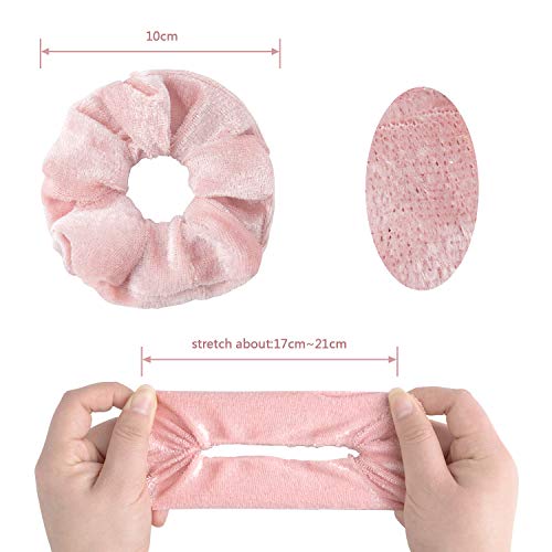 HBselect 50 Gomas Pelo Colores Distintos Coleteros De Terciopelo Suave Coleteros Pelo Mujer Chica Coleteros De Colores Para El Pelo Cola De Caballo