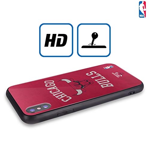 Head Case Designs Oficial NBA Consternación 2019/20 Chicago Bulls Estuche de Cristal Híbrido Compatible con Apple iPhone 7 Plus/iPhone 8 Plus