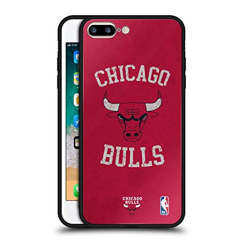 Head Case Designs Oficial NBA Consternación 2019/20 Chicago Bulls Estuche de Cristal Híbrido Compatible con Apple iPhone 7 Plus/iPhone 8 Plus