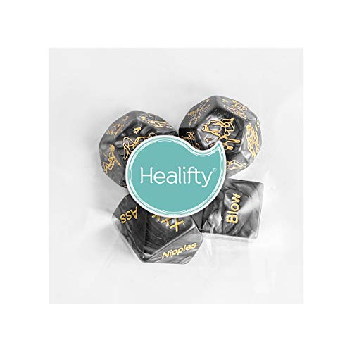 Healifty 4 Piezas Juego de rol romántico Juego de Dados Fiesta de Dados Amante de Dados Regalo de Novedad de Dados para Amante de Luna de Miel Despedida de Soltera