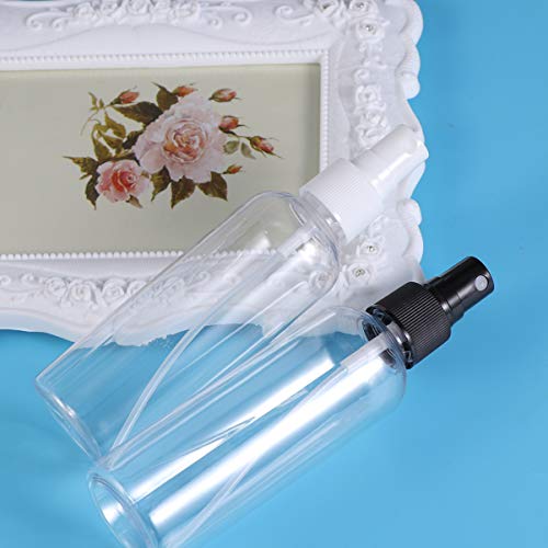 HEALLILY Botella de Perfume Recargable Portátil de 100 Ml Botella de Spray de Plástico Transparente Contenedor de Bomba de Aroma Vacío 4 Piezas