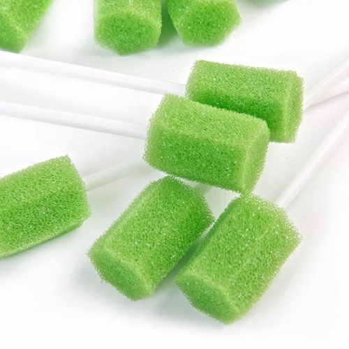 Healthlife - Torunda de limpieza para la boca, gomaespuma, 250 unidades