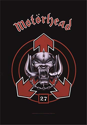 Heart Rock - Bandera Original Motorhead 27, Tela, Multicolor, 110 x 75 x 0,1 cm