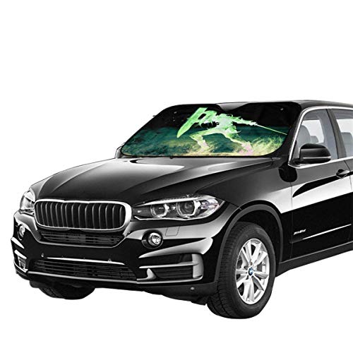 Heefan The L-Egend of Z-Elda - Parasol para parabrisas delantero de coche, plegable, 27,5 x 51 pulgadas