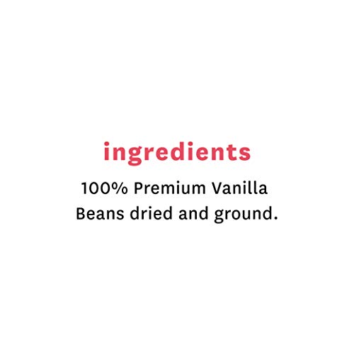 Heilala Vanilla Polvo puro de vainilla planta - vainas planta gourmet grown En Tonga, cosechadas a mano, sin azúcar, 25g (Pure Vanilla Bean Powder)