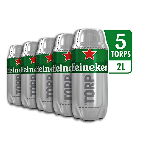 Heineken Cerveza - Caja de 5 Torps x 2L - Total: 10 L