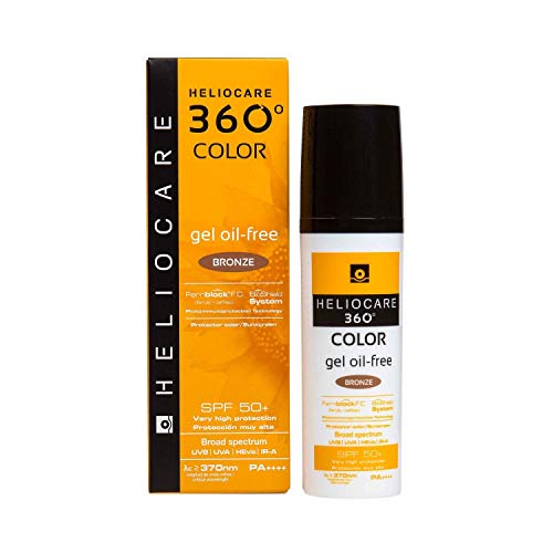 Heliocare 360º Color Gel Oil-Free SPF 50+, Bronze, 50 Mililitros