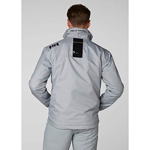 Helly Hansen Crew Midlayer Chaqueta deportiva impermeable, Hombre, Gris (Grey Fog), L