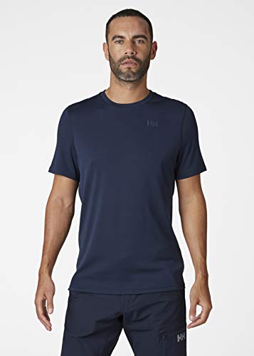 Helly Hansen HH LIFA Active Solen T-Shirt Camiseta Técnica De Protección Solar Manga Corta, Hombre, Navy, M