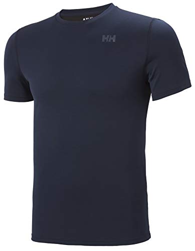 Helly Hansen HH LIFA Active Solen T-Shirt Camiseta Técnica De Protección Solar Manga Corta, Hombre, Navy, M