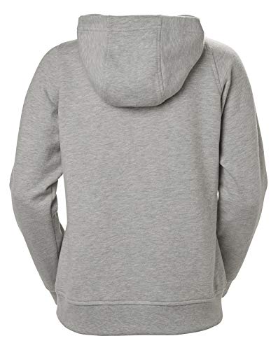 Helly Hansen W HH Logo Hoodie, Mujer, Grey Melange, M