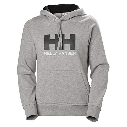 Helly Hansen W HH Logo Hoodie, Mujer, Grey Melange, M