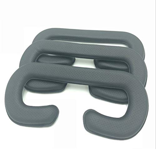 HEMOBLLO 2 UNIDS VR Cara Cubierta Espuma Reemplazo Cojín Facial PU Cuero VR Cara Cojín Funda Paquete Esponja VR Cara Cojín Funda para HTC Vive 3D Experiencia Virtual