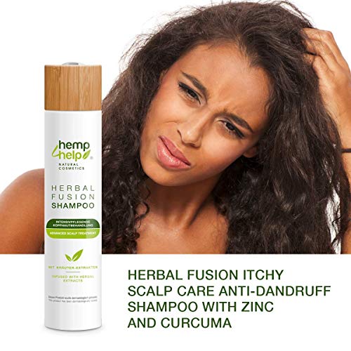 Hemp4Help® Shampoo 250 ml - Equilibrio para el cuero cabelludo seco, con picazón, la caspa o la psoriasis - Suave para todo tipo de cabello Sin sulfatos ni parabenos