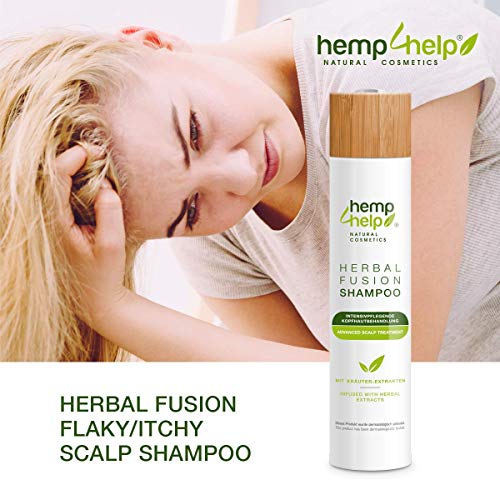 Hemp4Help® Shampoo 250 ml - Equilibrio para el cuero cabelludo seco, con picazón, la caspa o la psoriasis - Suave para todo tipo de cabello Sin sulfatos ni parabenos
