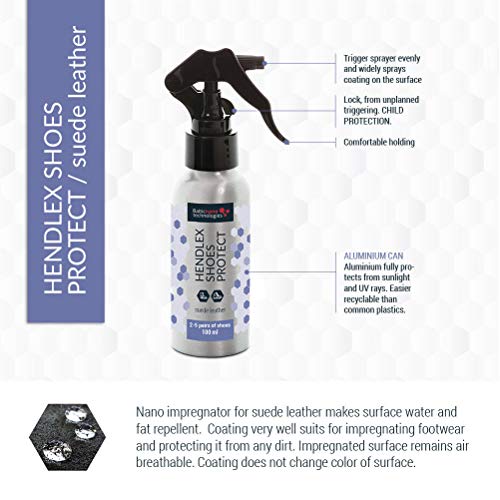 Hendlex Nano Spray Impermeabilizante para el Calzado de todo tipo de materiales* (protector) 100 ml
