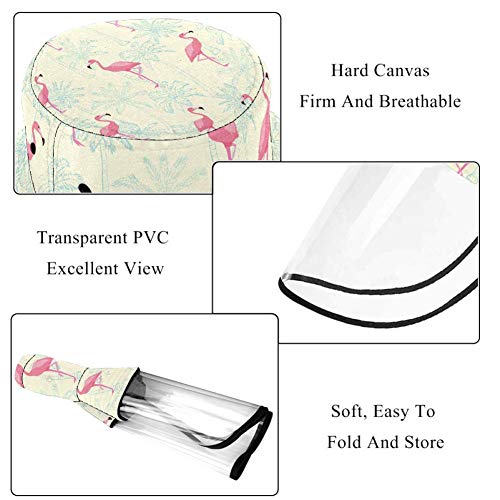 Henghenghaha - Sombrero de cocotero con diseño de flamenco, color amarillo