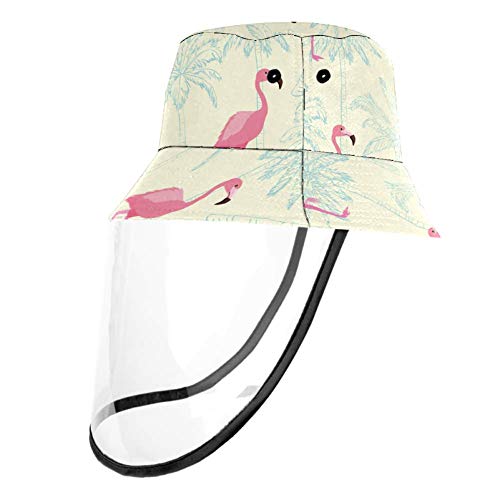 Henghenghaha - Sombrero de cocotero con diseño de flamenco, color amarillo