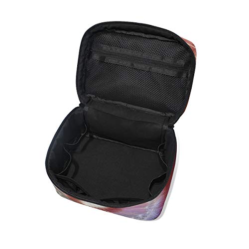 Hengpai Diente de León Retrato Bolsa de Cosméticos Viajes Maquillaje Tren Estuches Organizador de Almacenamiento para Mujeres