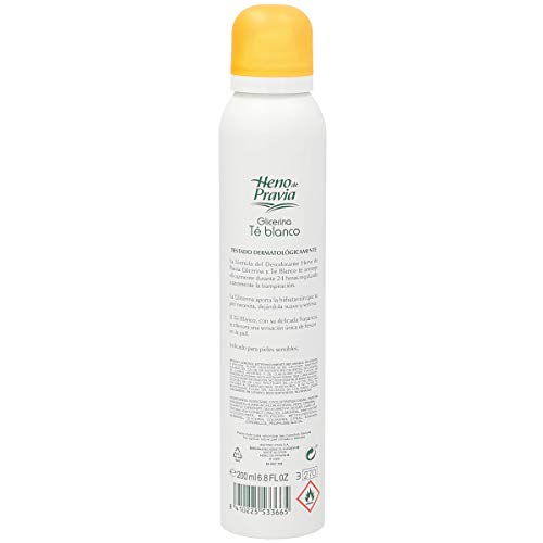 HENO DE PRAVIA desodorante glicerina té blanco piel sensible spray 200 ml